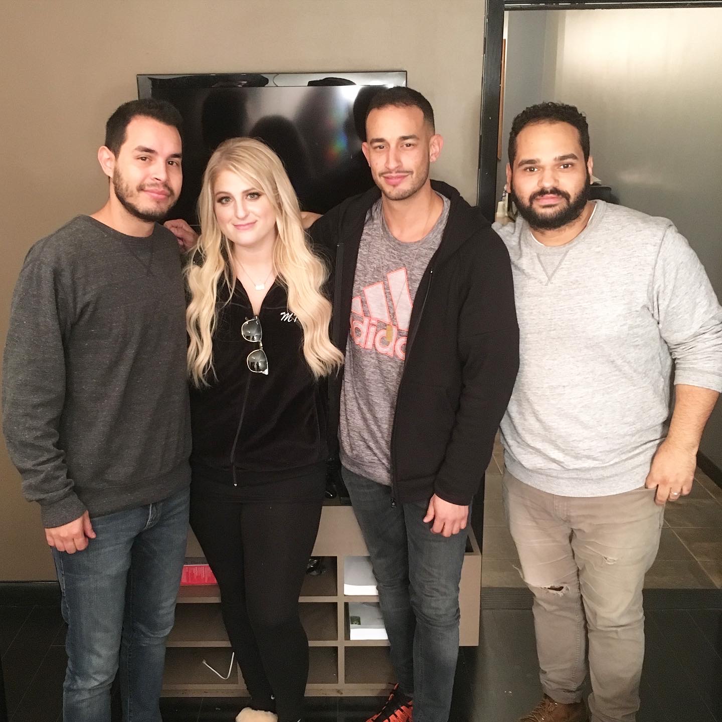 Meghan Trainor studio session